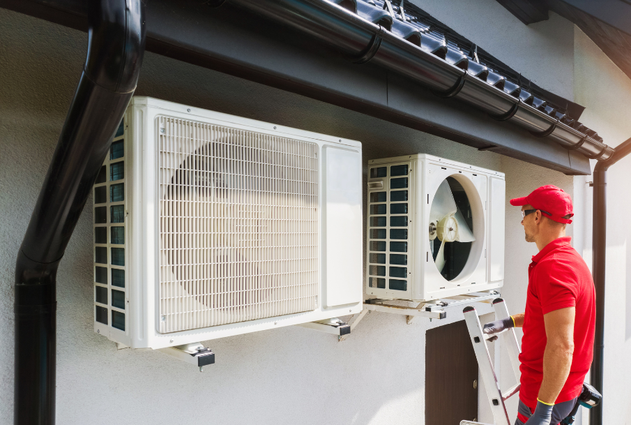 Service Plus Heating and Cooling Staff Performing HVAC Maintenance in Kanata