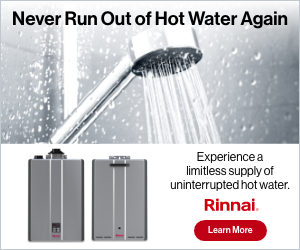 Tankless Rinnai Water Heater. Never Run Out Of Hot Water