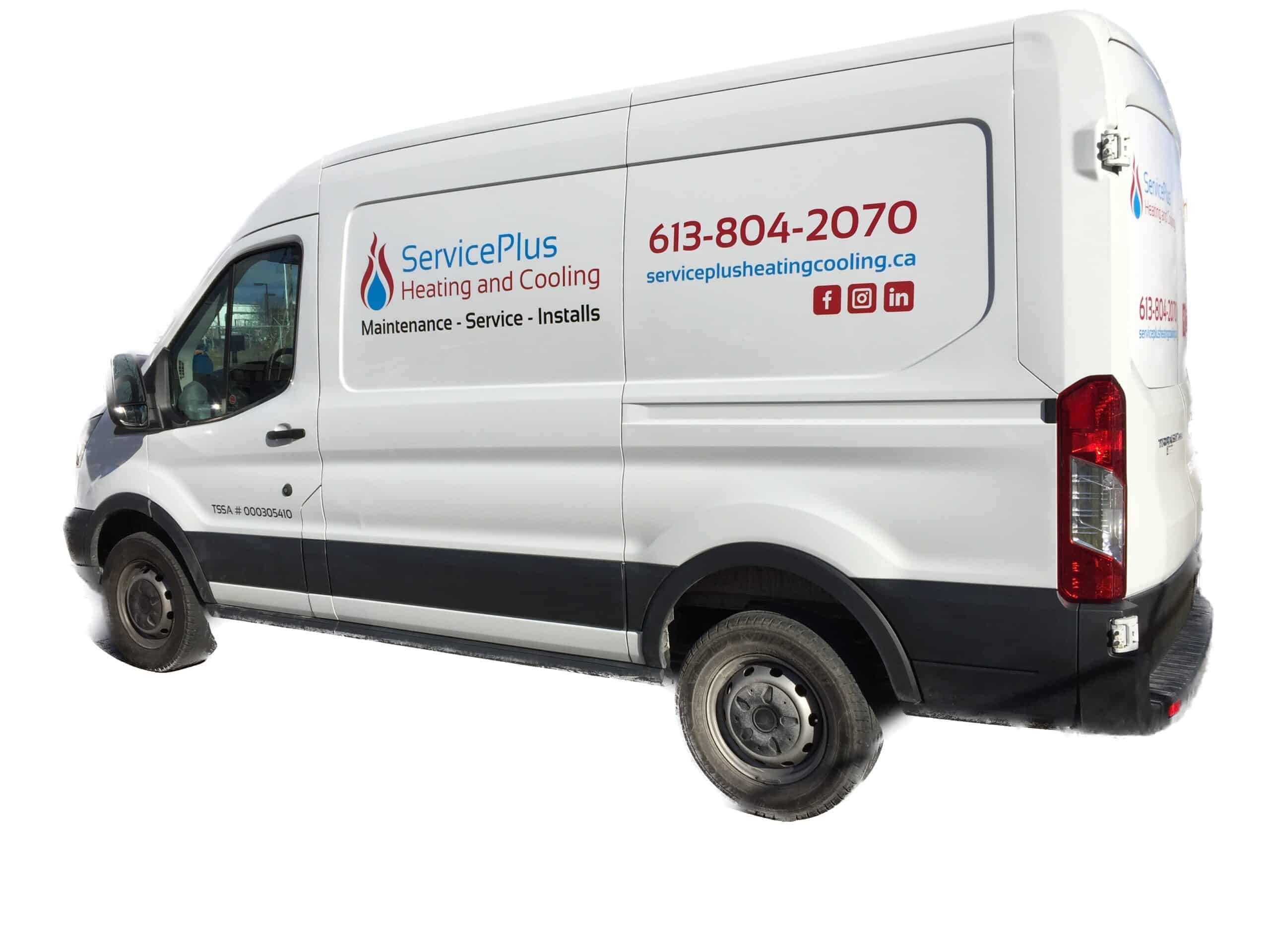 ServicePlus Heating and Cooling Service Truck