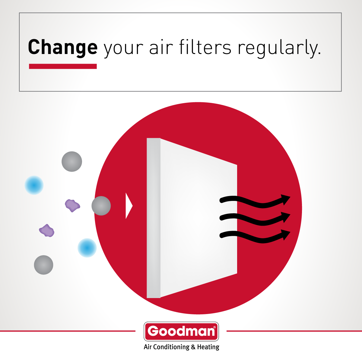 Change your furnace air filters regularly, even in the summer