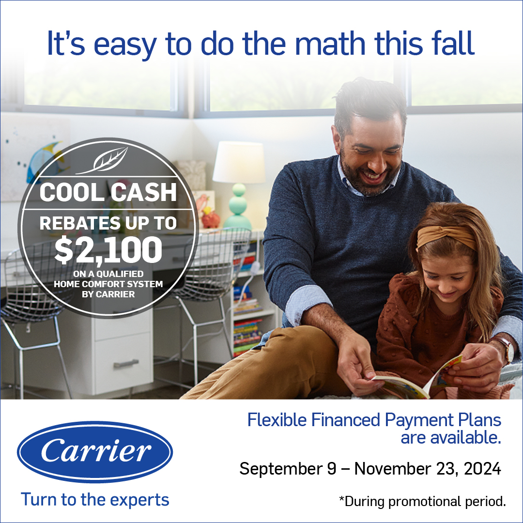 Cool Cash rebate on Carrier equipment.