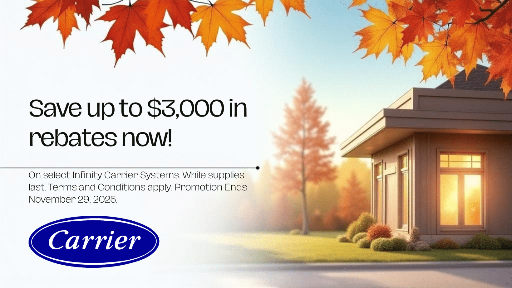 Carrier Fall Savings Rebates