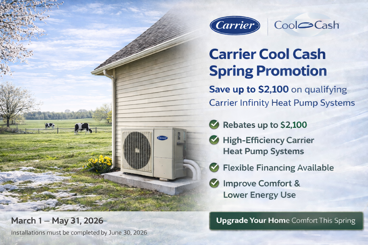 Carrier Cool Cash Rebates