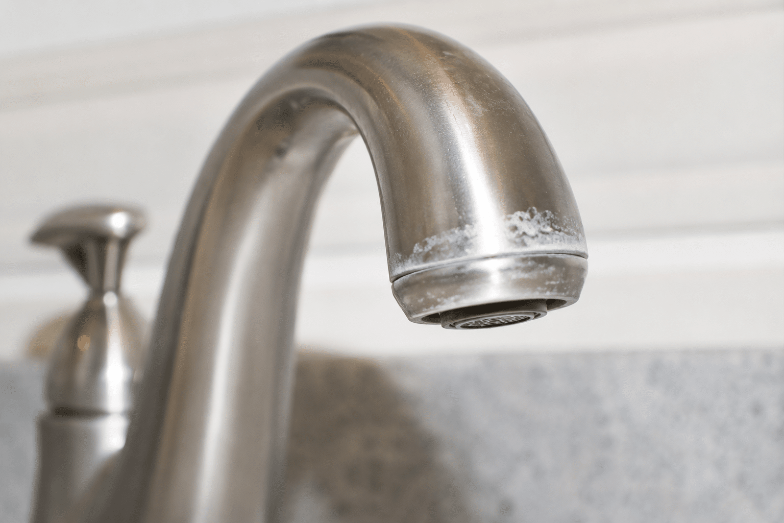 Faucet with mineral build up